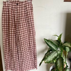 Pink 100% Linen pants